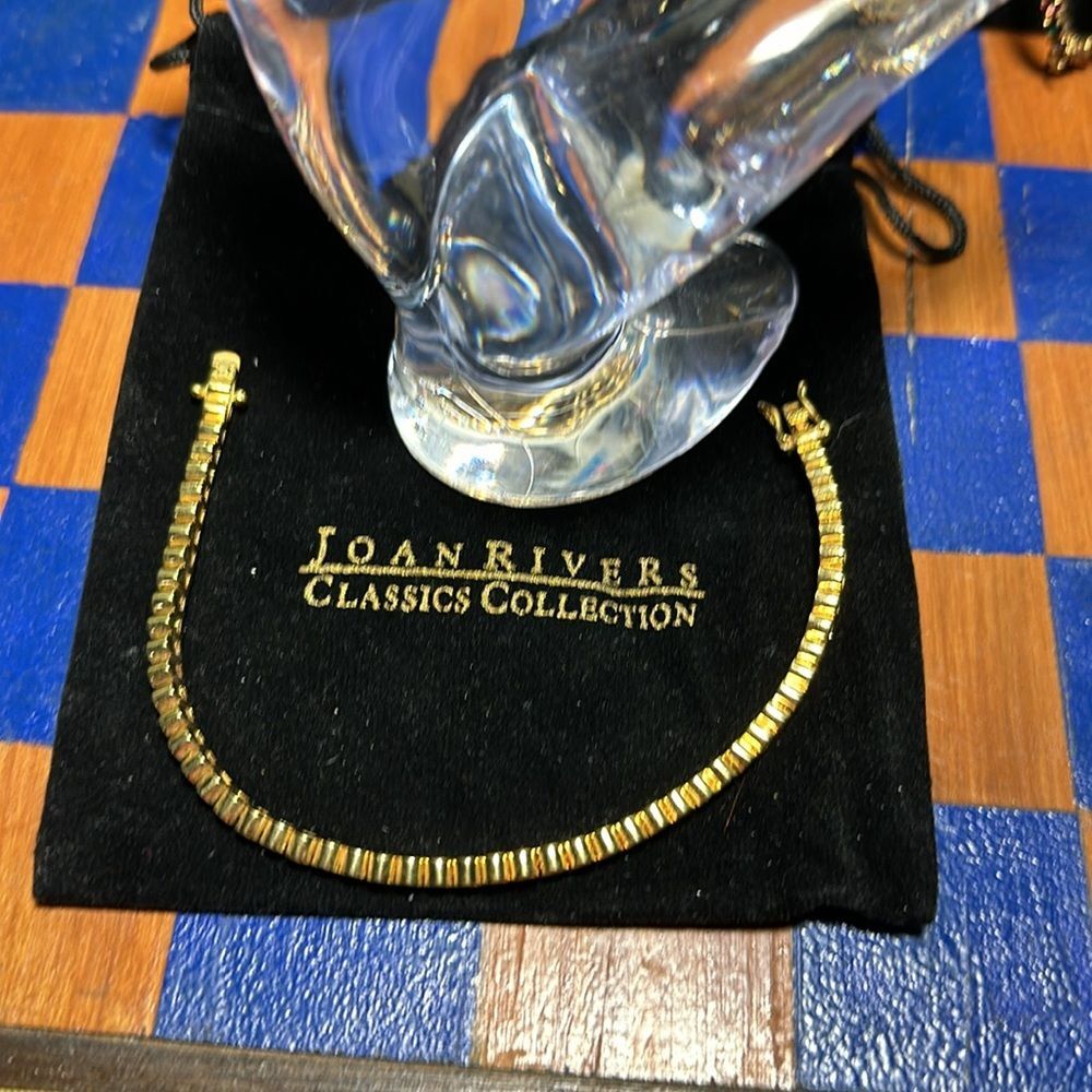 JOAN RIVERS Goldtone Tennis Bracelet - Picture 4 of 4